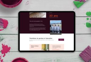 création site angers artisan peintre
