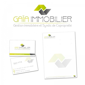 création logo carte visite agence immobiliere