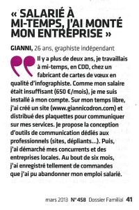 article presse graphiste independant