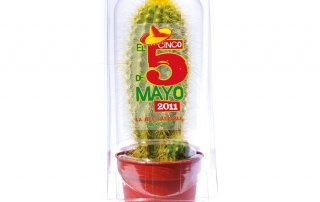 cactus publicitaire en serre plastique