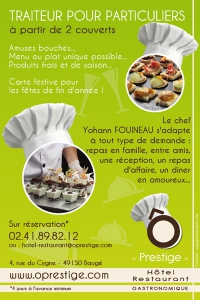 Création flyer A6 Angers Restaurant