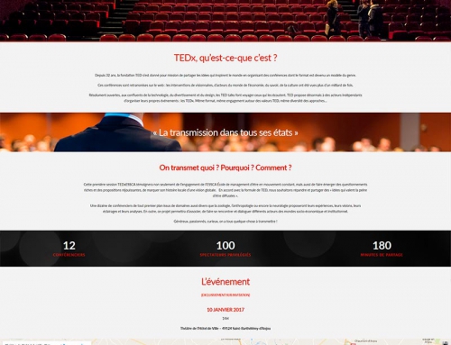 Création webdesign site Internet, logo et illustrations TEDx Essca Angers