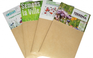 sachet graines kraft personnalisable