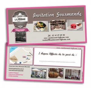 création carton invitation restaurant angers
