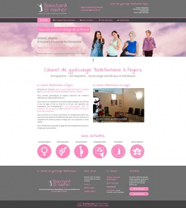 création site internet gynecologue angers