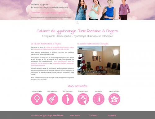 Création d’un site Internet vitrine pour le cabinet de gynécologie Bellefontaine à Angers