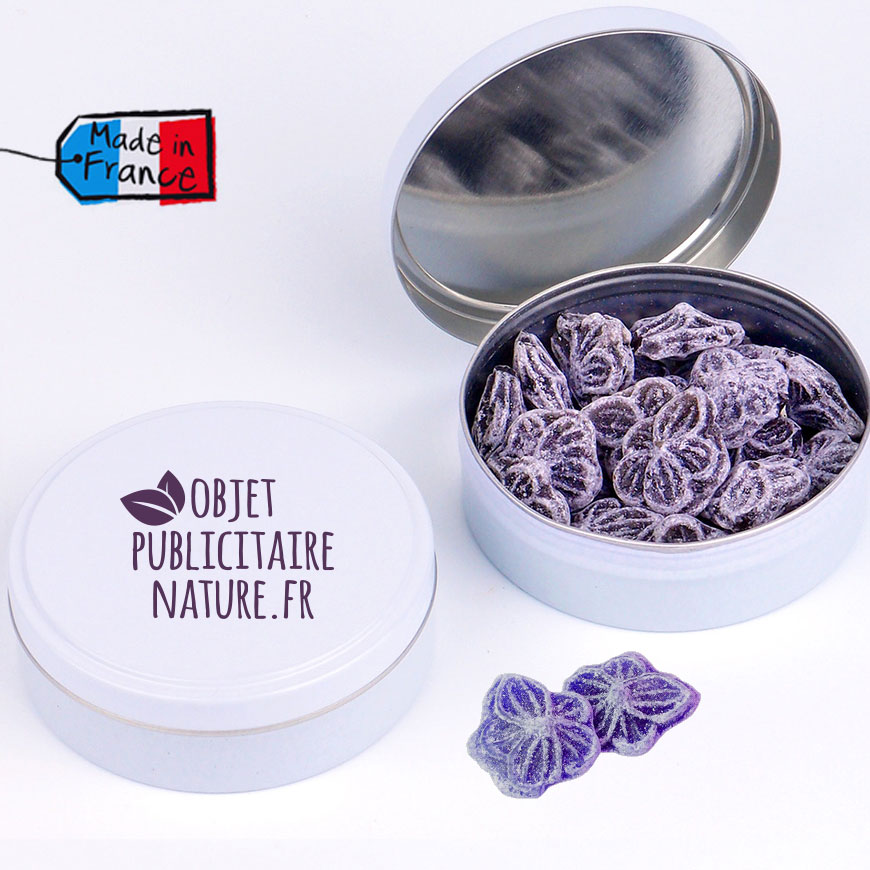 boite bonbon personnalisable violette