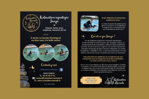 création flyer relaxation nomade
