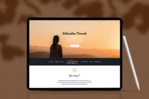 création site internet relaxation nomade