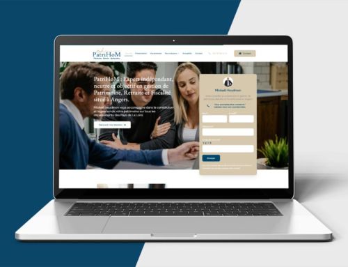 Création du logo, carte de visite et site web PatriHoM Angers