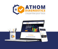 Création site internet athom diagnostics immobiliers Angers