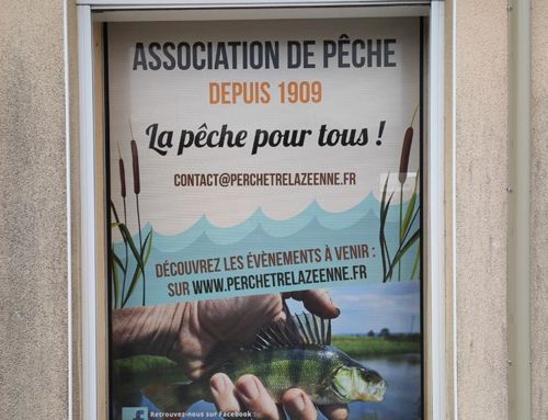 Création de signalétique pour une association de pêche à Trélazé (49)