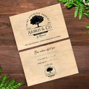 carte en bois personnalisée