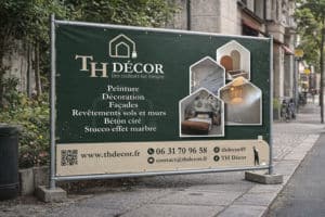 création bâche panneau artisan Angers