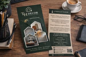 création flyer artisan peintre Angers